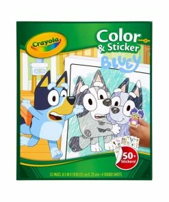 CRAYOLA COLOR & STICKER BOOK BLUEY