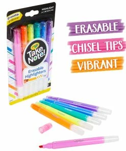 CRAYOLA TAKE NOTE! ERASABLE HIGHLIGHTERS 6 PACK 6 CRAYOLA TAKE NOTE! ERASABLE HIGHLIGHTERS 6 PACK -CRAYOLA Shop 071662065041 2