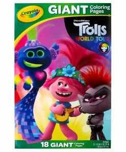 CRAYOLA GIANT COLORING PAGES TROLLS 2