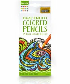 CRAYOLA 12 COLOR DUAL ENDED WITH SHARPNER