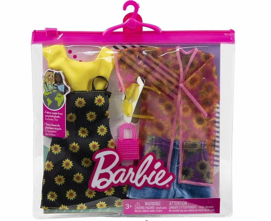 BARBIE FASHIONS 2 PACK YELLOW TOP AND FLOWER SHIRT 1 BARBIE FASHIONS 2 PACK YELLOW TOP AND FLOWER SHIRT