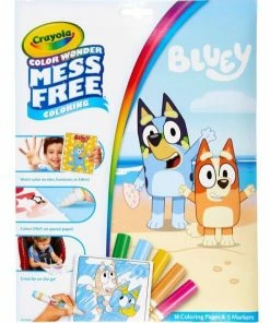 CRAYOLA COLOUR WONDER MESS FREE COLOURING BLUEY