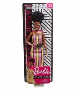 BARBIE FASHIONISTA DOLL MAXI STRIPED DRESS