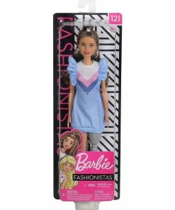 BARBIE FASHIONISTA DOLL BLUE RUFFLE DRESS