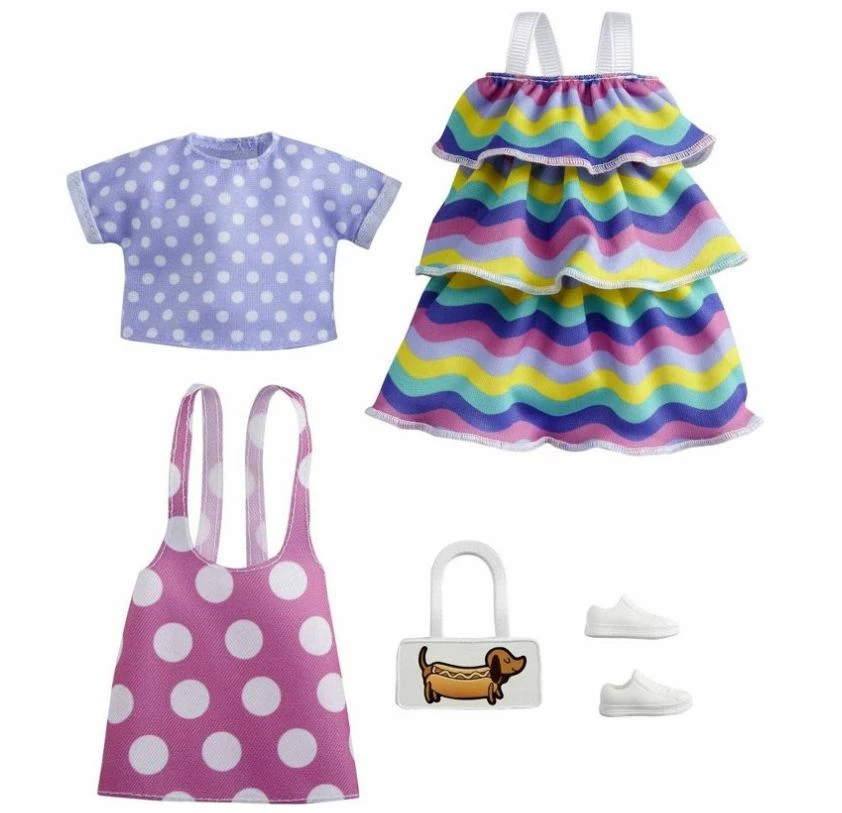 BARBIE FASHIONS 2 PACK RAINBOW DRESS 2 BARBIE FASHIONS 2 PACK RAINBOW DRESS - Image 2