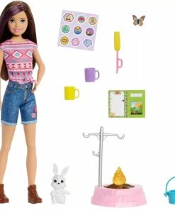 BARBIE DOLL AND ACCESSORIES SKIPPER CAMPING PLAYSET