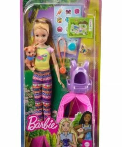 BARBIE DOLL AND ACCESSORIES STACIE CAMPING PLAYSET