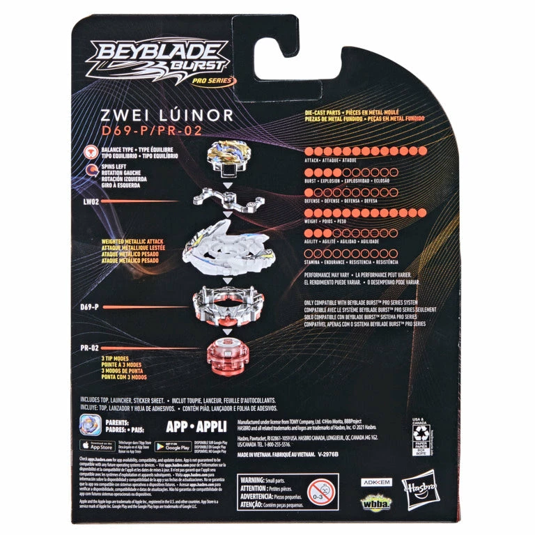 BEYBLADE BURST PRO SERIES ZWEI LUINOR 2 BEYBLADE BURST PRO SERIES ZWEI LUINOR - Image 2