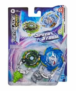 BEYBLADE BURST SURGE SPEEDSTORM DUAL PACK JORMUNTOR J6 & EVO HELIOS BLAZEBRINGER