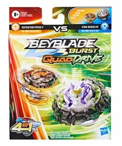 BEYBLADE BURST QUAD DRIVE DUAL PACK DESTRUCTION IFRITOR I7 VS STONE NEMESIS N7 -CRAYOLA Shop 195166154855 3