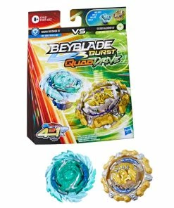 BEYBLADE BURST QUAD DRIVE DUAL PACK MAGMA ROKTAVOR R7 VS GILDED BALDEROV B7