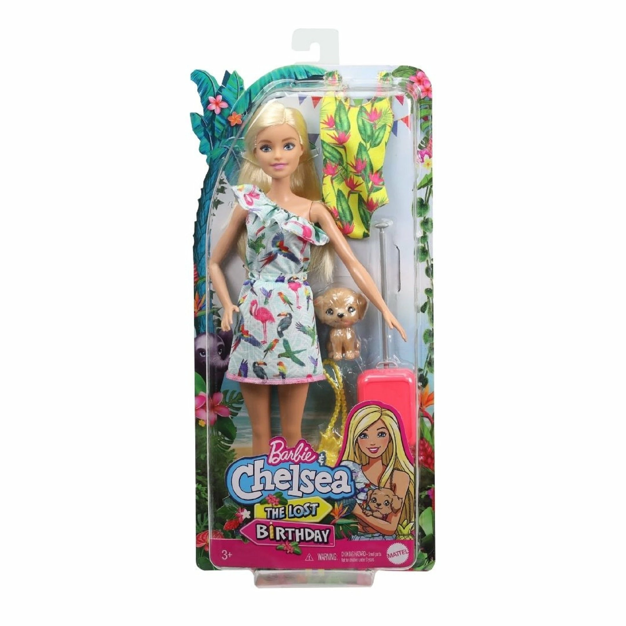 BARBIE & CHELSEA THE LOST BIRTHDAY DOLL IN TROPICAL DRESS WITH PUPPY 1 BARBIE & CHELSEA THE LOST BIRTHDAY DOLL IN TROPICAL DRESS WITH PUPPY