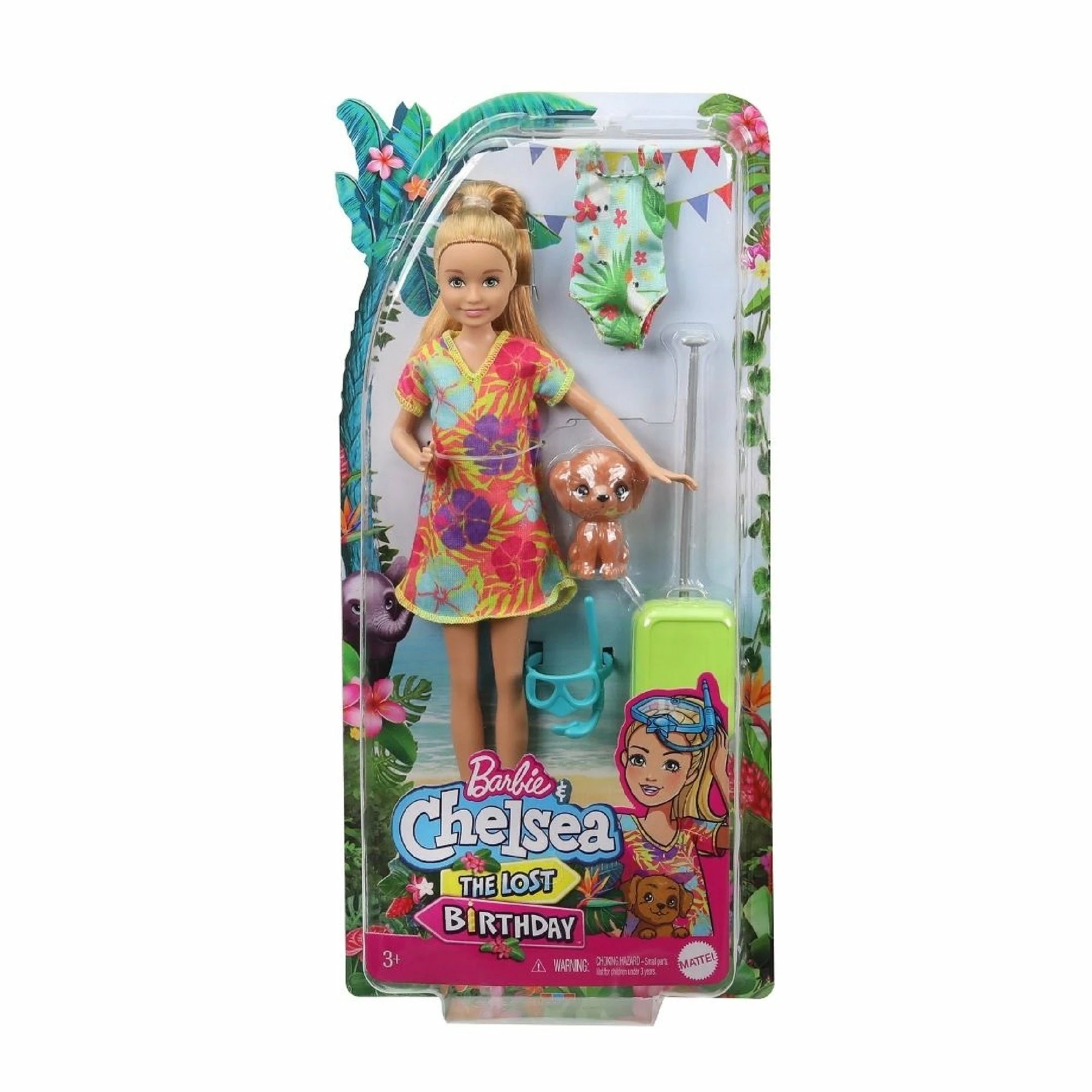 BARBIE & CHELSEA THE LOST BIRTHDAY DOLL IN FLOWER DRESS WITH PUPPY 1 BARBIE & CHELSEA THE LOST BIRTHDAY DOLL IN FLOWER DRESS WITH PUPPY