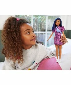 BARBIE FASHIONISTA DOLL #143 PINK SNAKE PRINT DRESS WITH WAIST BAG -CRAYOLA Shop 4 5e307292 f6d6 4bb8 8b25 83f991e698ef