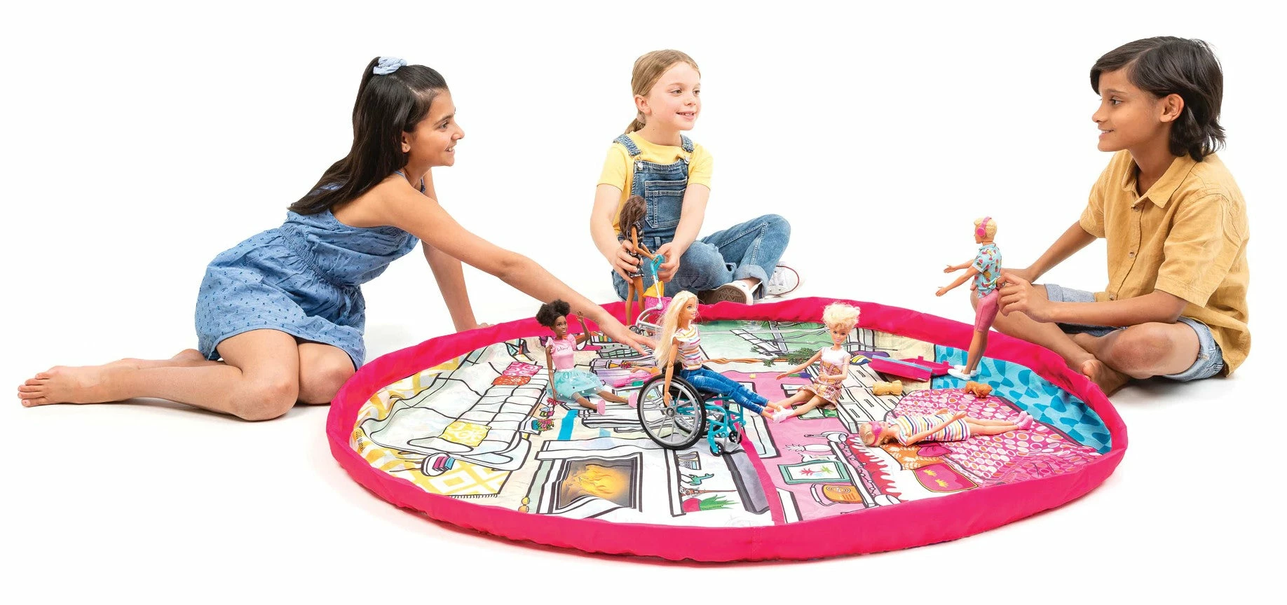 BARBIE PLAY POUCH TOY STORAGE BAG & MAT 4 BARBIE PLAY POUCH TOY STORAGE BAG & MAT - Image 4