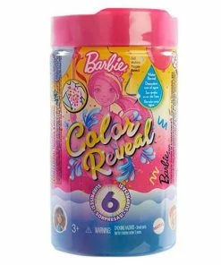 BARBIE COLOUR REVEAL DOLL CHELSEA PARTY SERIES PINK TUBE