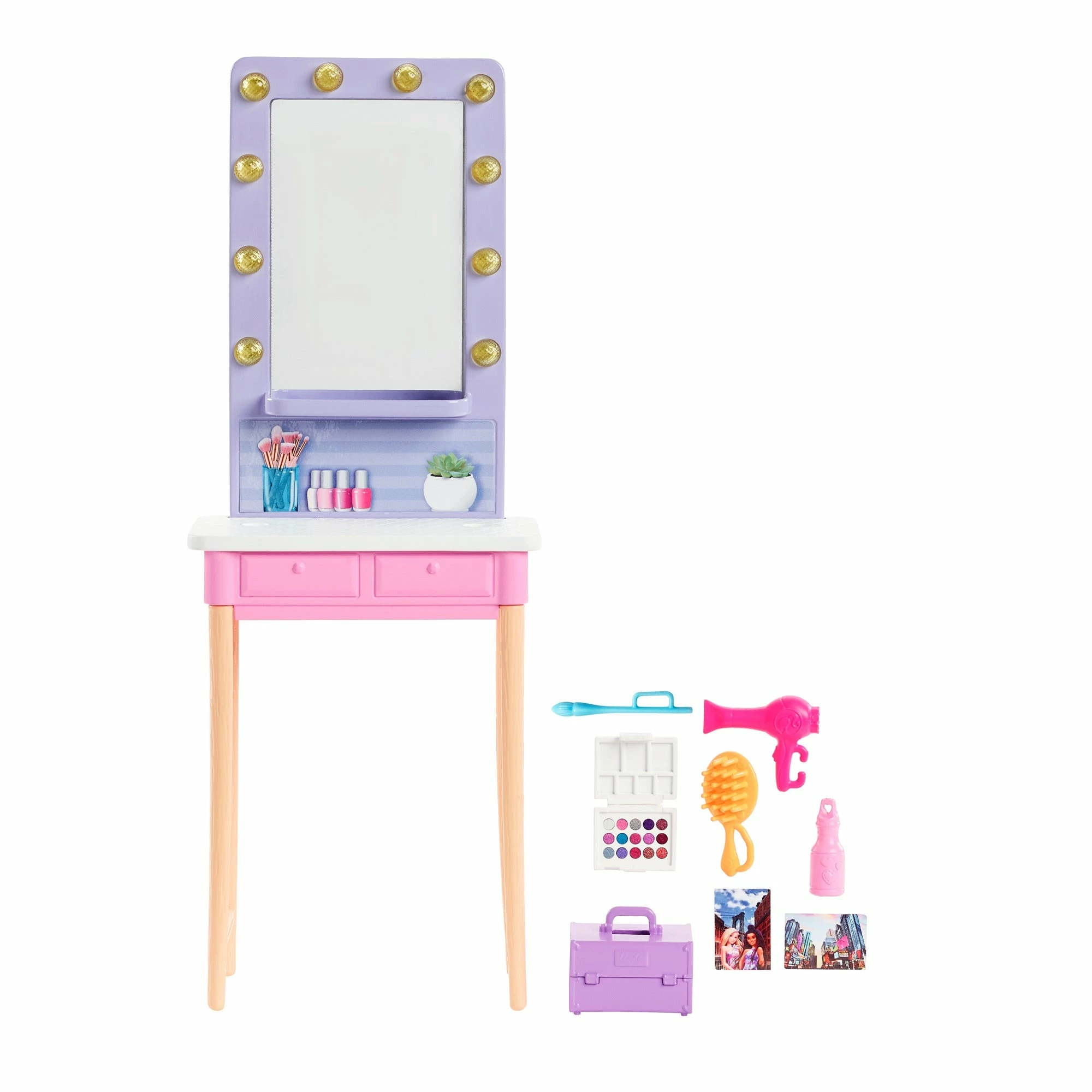 BARBIE BIG CITY BIG DREAMS PLAYSET AND DOLL MALIBU VANITY 2 BARBIE BIG CITY BIG DREAMS PLAYSET AND DOLL MALIBU VANITY - Image 2
