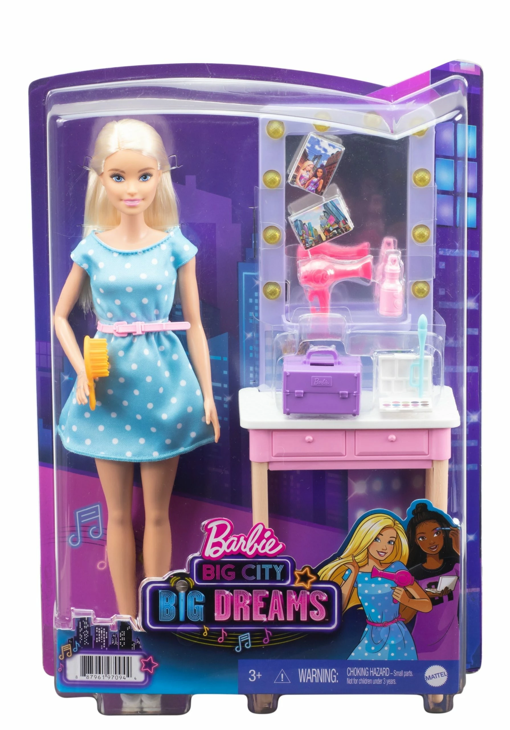 BARBIE BIG CITY BIG DREAMS PLAYSET AND DOLL MALIBU VANITY 1 BARBIE BIG CITY BIG DREAMS PLAYSET AND DOLL MALIBU VANITY