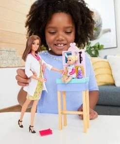 BARBIE CAREER DOLL & PLAYSET PEDIATRICIAN BRUNETTE -CRAYOLA Shop BARBIE CAREER DOLL PLAYSET PEDIATRICIAN BRUNETTE 887961918632 DHB63 4