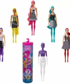 BARBIE COLOUR REVEAL DOLL PINK TUBE