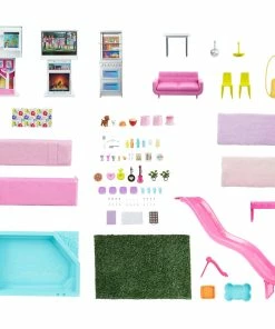 BARBIE DREAMHOUSE DOLLHOUSE PLAYSET 10 BARBIE DREAMHOUSE DOLLHOUSE PLAYSET -CRAYOLA Shop BARBIE DREAMHOUSE 887961904123 GRG93 1 4