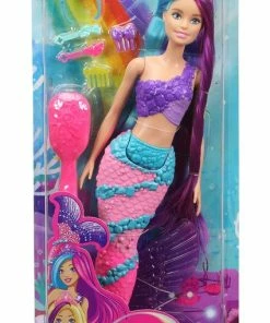 BARBIE DREAMTOPIA LONG HAIR FANTASY DOLL MERMAID PURPLE TOP