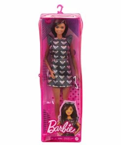 BARBIE FASHIONISTA DOLL #140 MOUSE PRINT DRESS