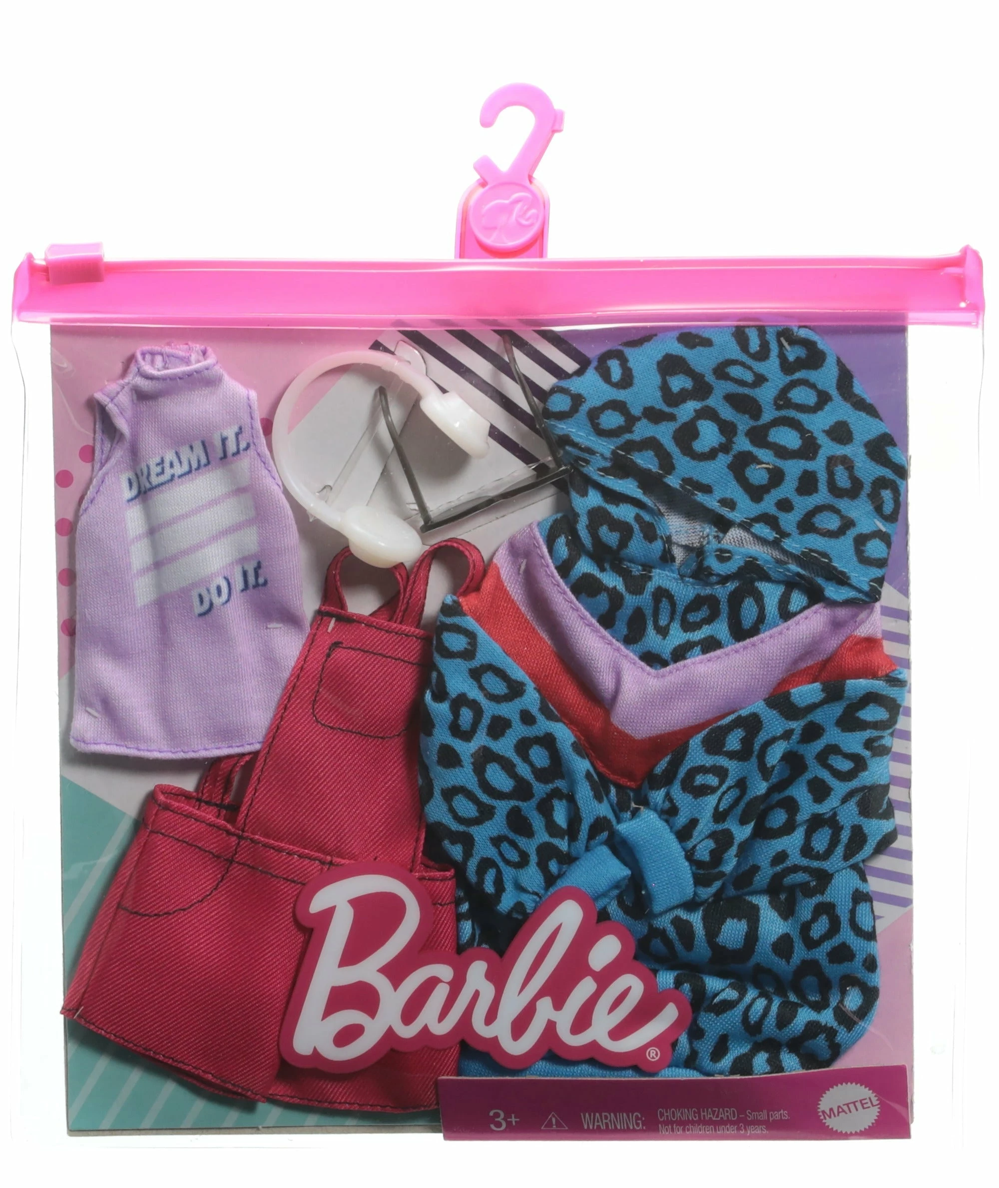 BARBIE FASHIONS 2 PACK LEOPARD HOODIE 1 BARBIE FASHIONS 2 PACK LEOPARD HOODIE