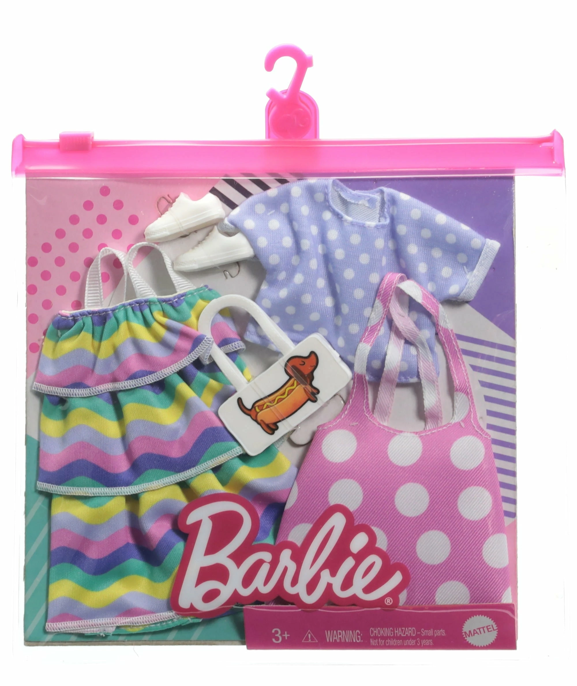 BARBIE FASHIONS 2 PACK RAINBOW DRESS 1 BARBIE FASHIONS 2 PACK RAINBOW DRESS