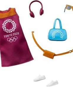 BARBIE STORYTELLING TOKYO 2020 FASHION PACK OYLMPICS PURPLE TOP