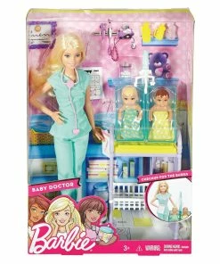 BARBIE CAREER DOLL & PLAYSET BABY DOCTOR BLONDE