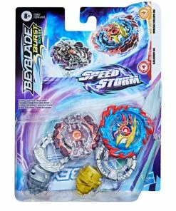 BEYBLADE BURST SURGE SPEEDSTORM DUAL PACK GAIANON G6 & MIRAGE HELIOS H6
