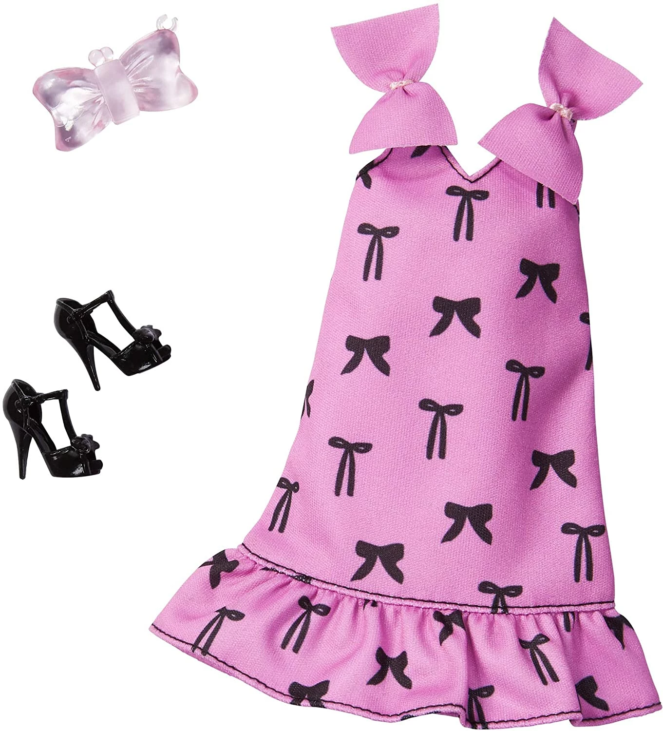 BARBIE FASHIONS PINK BOW DRESS 1 BARBIE FASHIONS PINK BOW DRESS