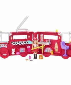 BARBIE CHELSEA CAN BE... FIRE FIGHTER WITH FIRE ENGINE -CRAYOLA Shop BarbieFirefighter3
