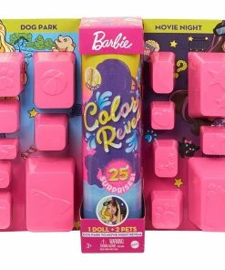 BARBIE ULTIMATE COLOR REVEAL DOLL DOG PARK TO MOVIE NIGHT