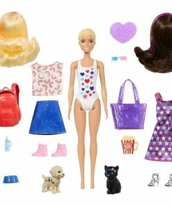 BARBIE ULTIMATE COLOR REVEAL DOLL DOG PARK TO MOVIE NIGHT -CRAYOLA Shop BarbieRevealDogParktoMovies5
