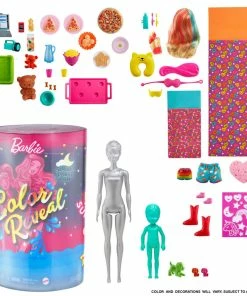 BARBIE COLOR REVEAL SLUMBER PARTY FUN DOLLS AND ACCESSORIES -CRAYOLA Shop BarbieRevealUltimate2