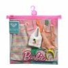 BARBIE ROXY FASHION ORANGE SWIMMERS AND STRIPEY DRESS