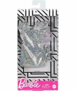BARBIE FASHIONS SILVER SPARKLE DRESS