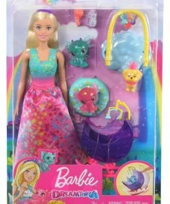 BARBIE DREAMTOPIA WITH BABY DRAGONS PINK DRESS