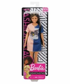 BARBIE FASHIONISTA DOLL #103 COLOR-BLOCKED DRESS