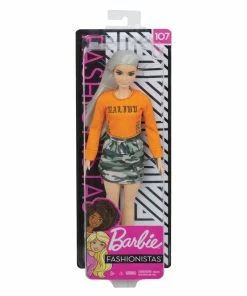 BARBIE FASHIONISTA DOLL #107 MALIBU ORANGE TOP