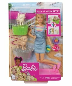 BARBIE PLAY 'N' WASH PETS WITH DOLL BLONDE