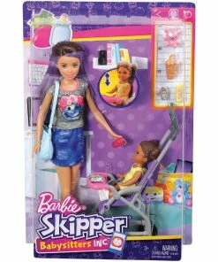 BARBIE SKIPPER BABYSITTERS INC. DOLL & ACCESSORY BABYSITTER WITH STROLLER