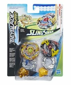 BEYBLADE BURST TURBO SLINGSHOCK DUAL PACK GOLD-X BETROMOTH B4 & GALAXY ZEUTRON Z4