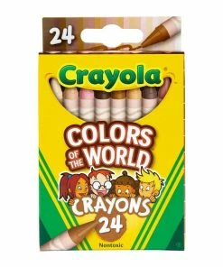 CRAYOLA COLORS OF THE WORLD CRAYONS 24 PACK