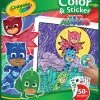 CRAYOLA PJ MASKS COLOR & STICKER BOOK