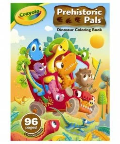 CRAYOLA PREHISTORIC PALS 96 PAGE DINOSAUR COLOURING BOOK