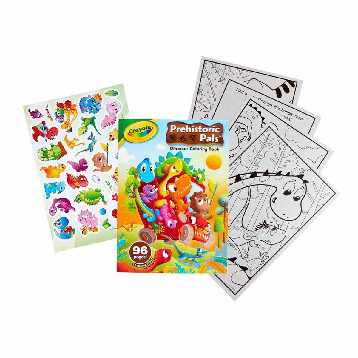CRAYOLA PREHISTORIC PALS 96 PAGE DINOSAUR COLOURING BOOK 2 CRAYOLA PREHISTORIC PALS 96 PAGE DINOSAUR COLOURING BOOK - Image 2
