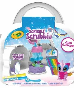 CRAYOLA SCRIBBLE SCRUBBIE CLOUD CLUBHOUSE PLAYSET